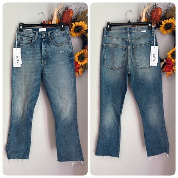 Boyish DARCY Womens Raw Hem Cropped Jeans Sz 25 in REARWINDOW - Picture 2 of 11